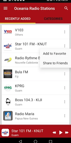 Oceania Radio Stations Screenshot 1