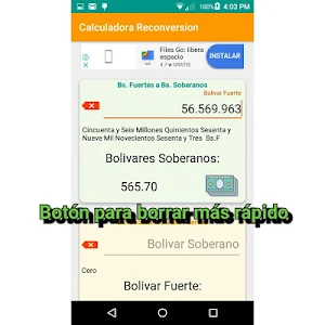 Calculadora Reconversión Monetaria 2021 Screenshot 0
