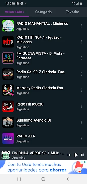 RADIOS HD Todas las radios en una sola app Screenshot 2