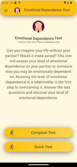 Emotional Dependence Test Screenshot 0