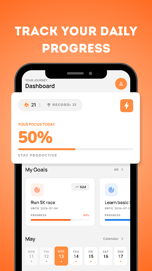 Focly - Goal Tracker Screenshot 2