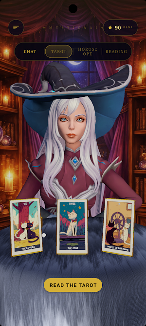 Mystica AI: Tarot & Horoscope Screenshot 1