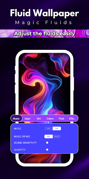 Fluid Wallpaper: Magic Fluids Screenshot 2