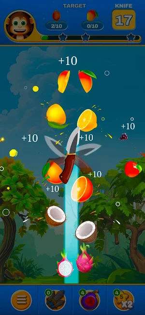 Fruit Dart - Fruit Cut Game Screenshot 1