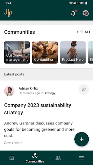 JLP Intranet Screenshot 1