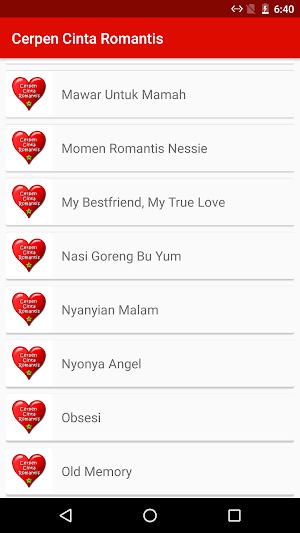 Cerpen Cinta Romantis Screenshot 3