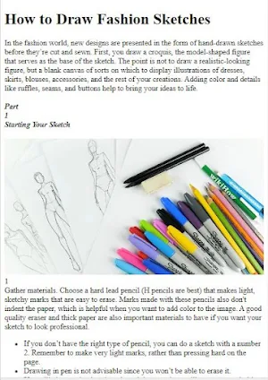 How to Draw Fashion Sketches Screenshot 0