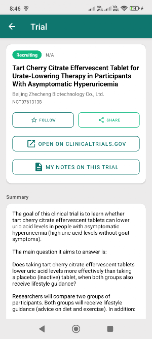 TrialRadar: Clinical Trials Screenshot 3