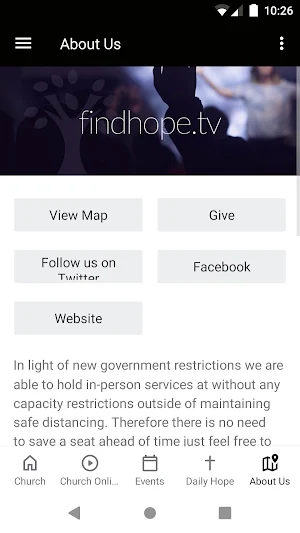 Living Hope Church Hamilton Screenshot 2