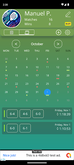 PadelTracker Screenshot 3