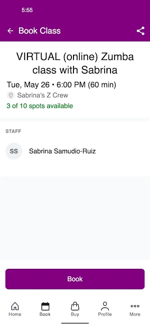 Sabrina's Z Crew Fitness Screenshot 2