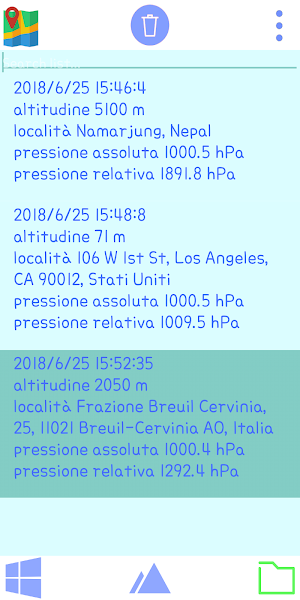 GPS altimeter Screenshot 1