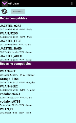 Wifi Claves Screenshot 0