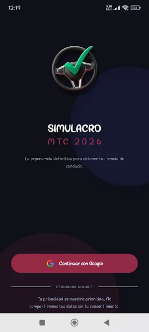MTC simulacro de examen 2026 Screenshot 0