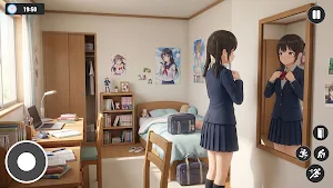 High School Anime Girl Sim 3D Screenshot 0
