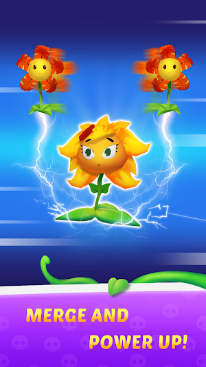 Merge Plants 3D-Garden Defense Screenshot 1