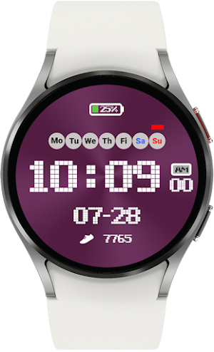 HJ Simple Digital Watch Face Screenshot 2