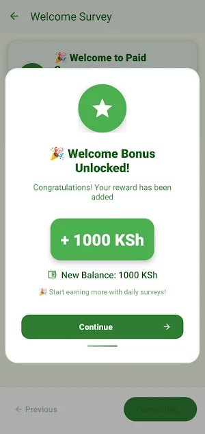 PaidSurveys Earn to Mpesa Screenshot 2