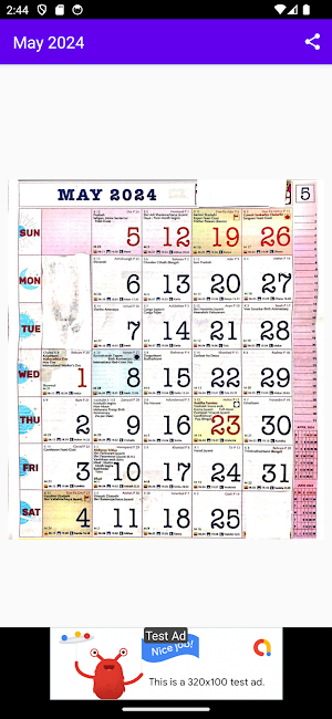 English panchang calendar 2024 Screenshot 3