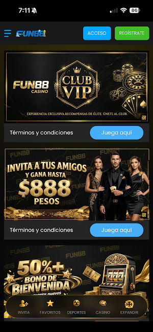 FUN88 Casino Screenshot 0