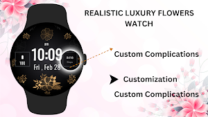 Realistic Luxury Flowers Watch Screenshot 3