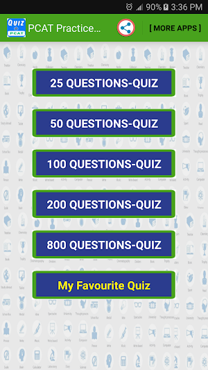 PCAT Practice Test Questions Screenshot 0