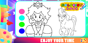 Princess Peach Coloring Book Screenshot 2