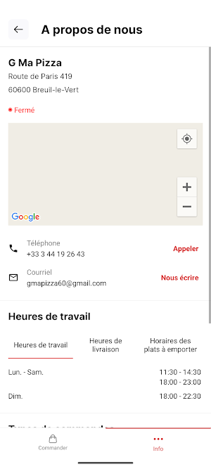 G Ma Pizza Screenshot 1