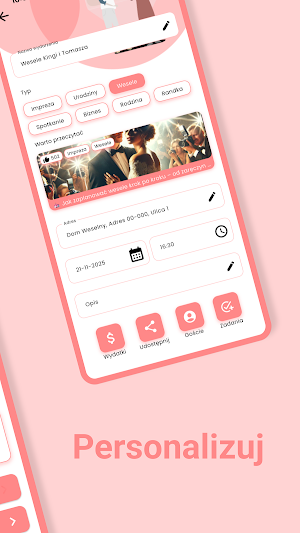 Partier – planowanie wydarzeń Screenshot 1