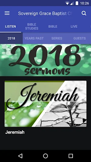 Sovereign Grace Baptist Church Screenshot 0