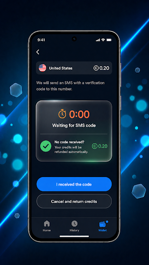 VerifySMS: Receive OTP Codes Screenshot 1
