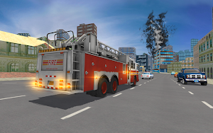Fire City Truck Rescue Driving Simulator Screenshot 2