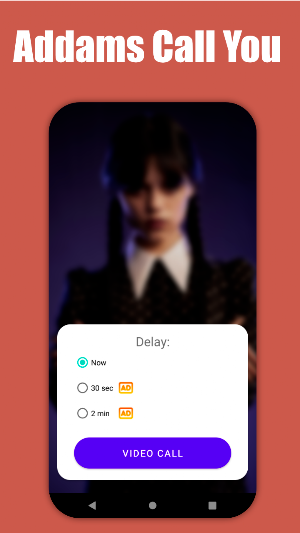 Wednesday Addams call & video Screenshot 2
