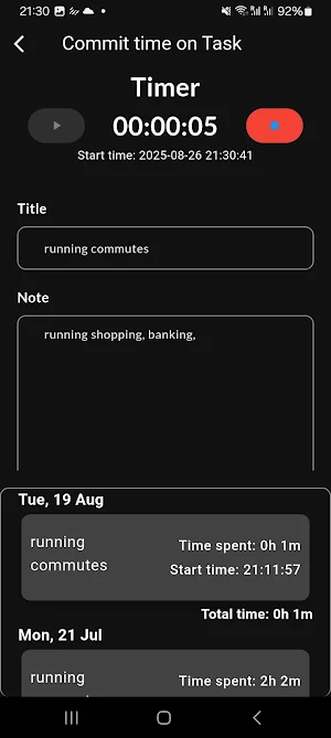 Commutask Screenshot 3