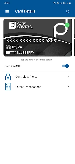 FB/MF Card Control Screenshot 1