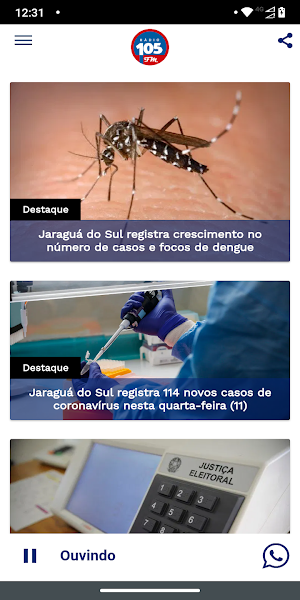 FM 105/JARAGUA DO SUL/SC Screenshot 0