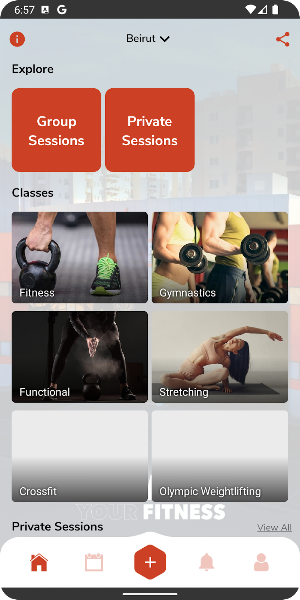 Flare Fitness App Screenshot 2
