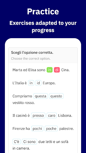 Learn Italian with Wlingua Screenshot 1