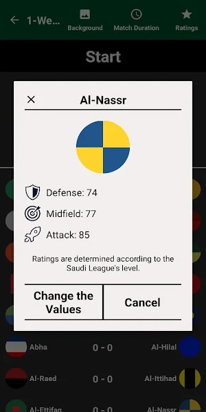 Saudi Football League Simulate Screenshot 3