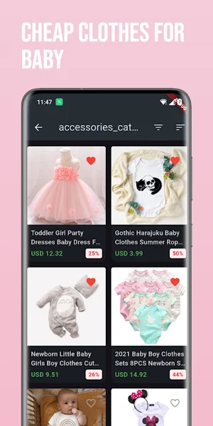 Cheap baby children's clothing Screenshot 3