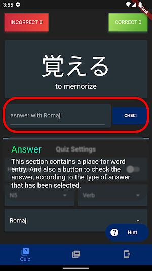 Japanese Learning Quiz Screenshot 3
