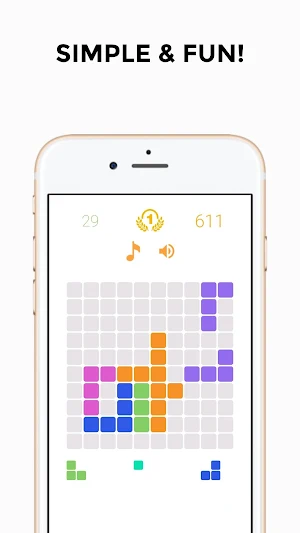 Block 1010 Free - Puzzle, Simple, Funny Screenshot 1