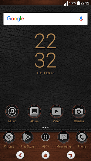 Leather & Wood for XPERIA™ Screenshot 0