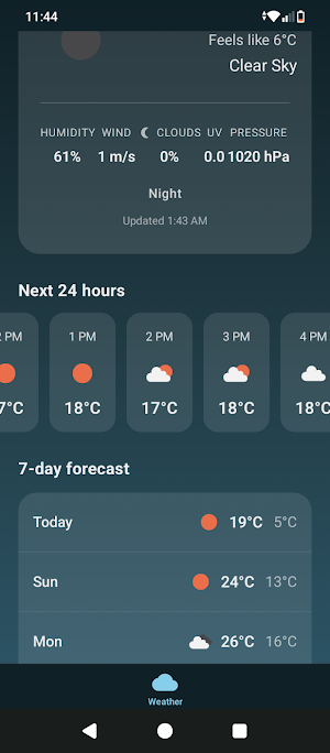 Clouds9ine Weather Screenshot 1