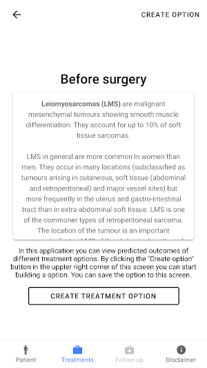 Personalized Sarcoma Care Screenshot 1
