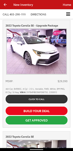 Country Hills Toyota Dealer Screenshot 2