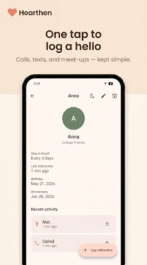 Hearthen: Stay in Touch Screenshot 3