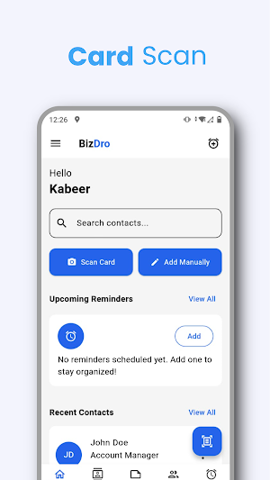 BizDro - Business Card Scanner Screenshot 0