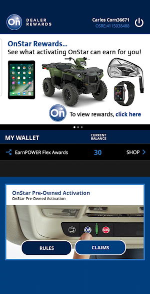 OnStar Dealer Rewards Screenshot 1