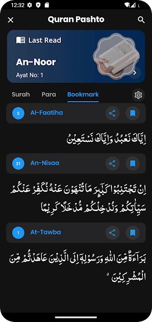 Quran Pashto - پښتو قرآن Screenshot 2